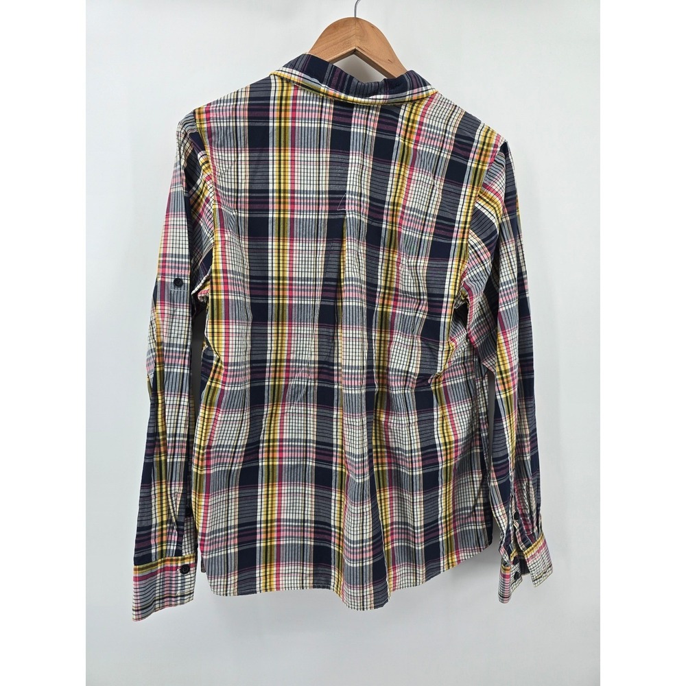 Patagonia Fjord Flannel Shirt Women's Size 12 Organic Cotton‎ Plaid Button Up - Picture 3 of 3